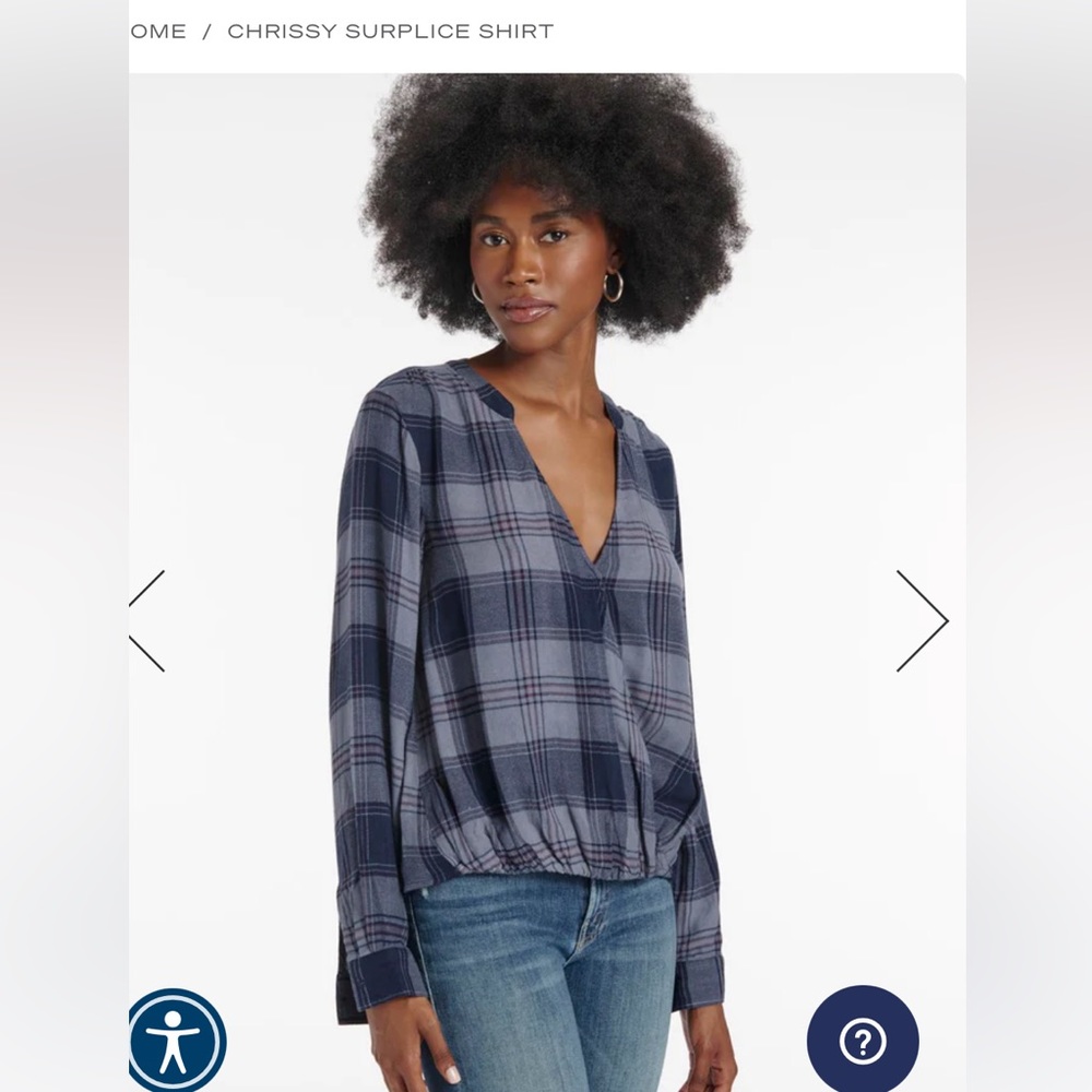 Splendid Stardust rayon flannel shirt NWT